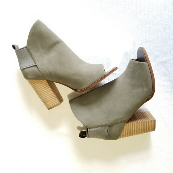 Kelsi Dagger Shoes - Kelsi Dagger Brooklyn Gray Leather Gemma Leather O